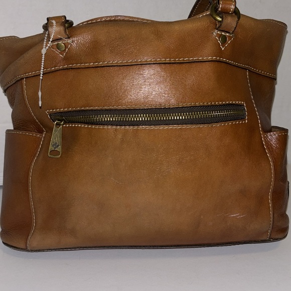 PATRICIA NASH BOLSENA TOTE LEATHER BAG 4 POCKETS ON OUTSIDE ZIP CLOSURE ON TOP - Picture 5 of 14